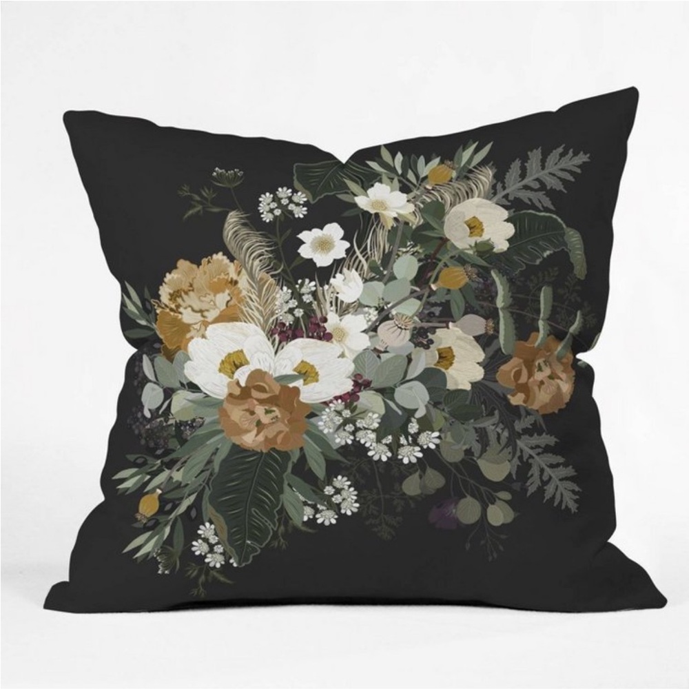 DENY DESIGN NEW iveta abelona night square throw pillow -18x18